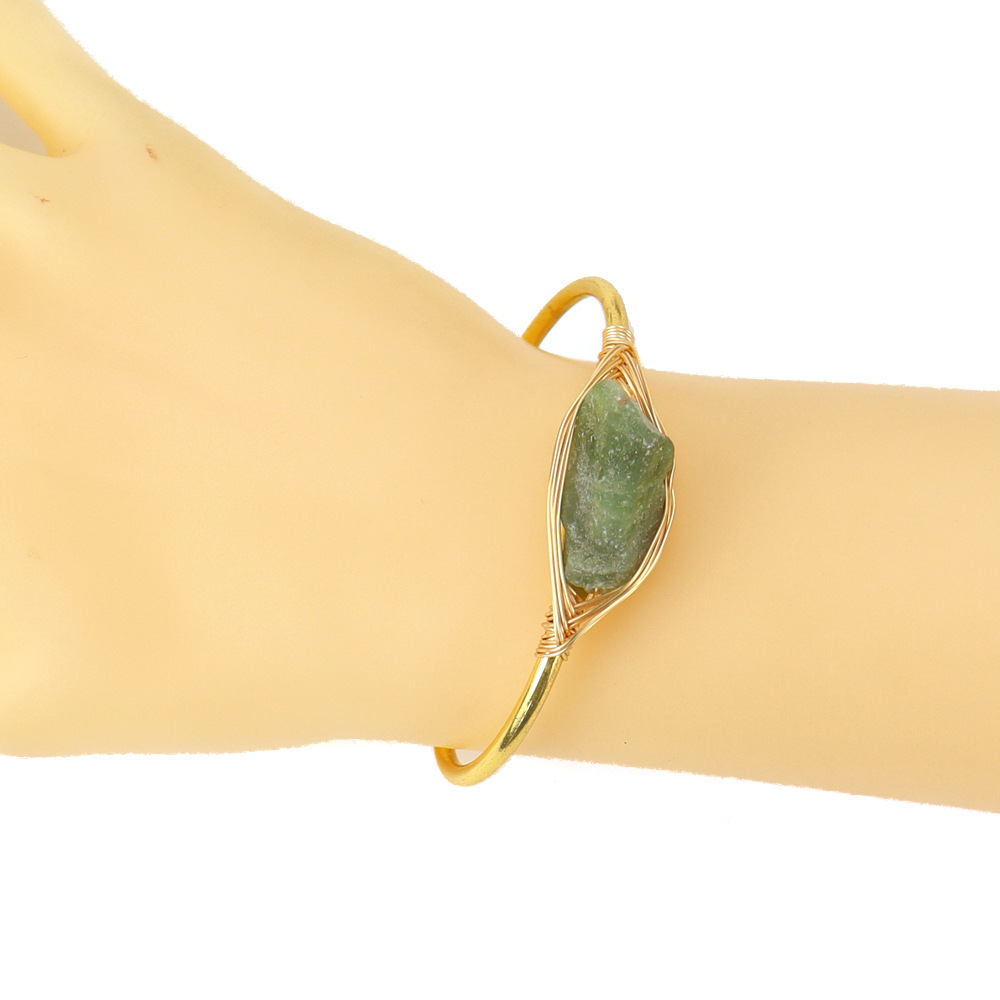 1 Piece Fashion Crystal Metal Plating Womenu0027S Bangle