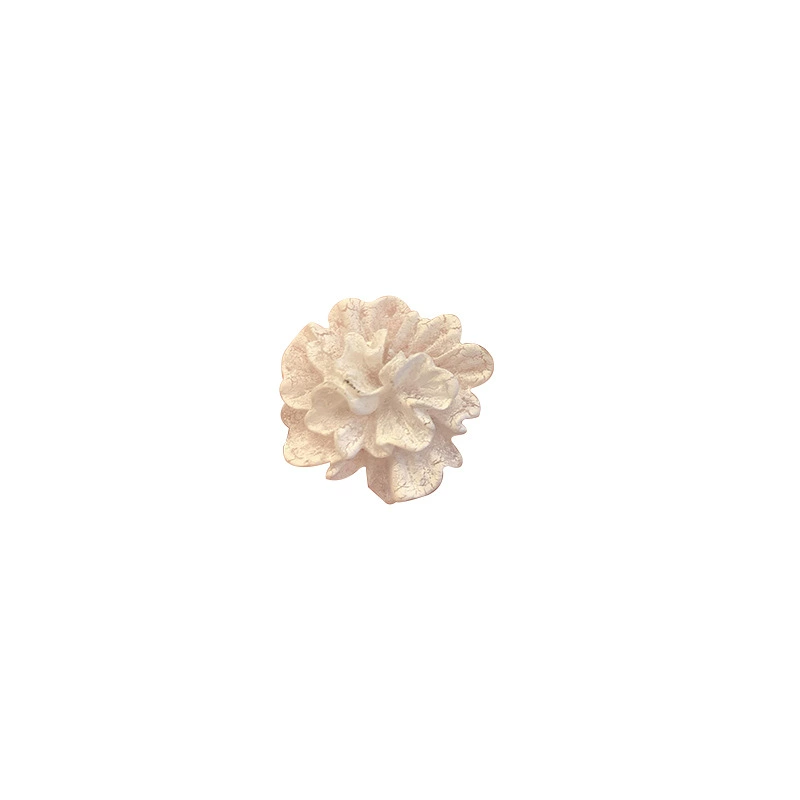 Earrings, flowered, 925 sample silver, light luxury style