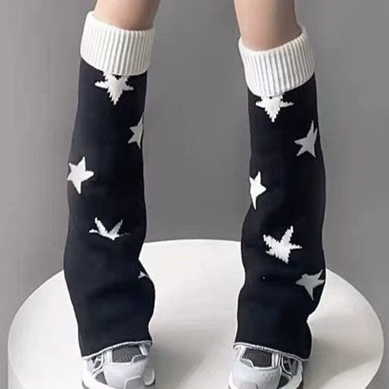 Harajuku Wind Star широкий набор носков Y2K Millennium Hot Girl Packing Socks Aquama Culture Autumn and Winter Personalized Middle Socks thinner