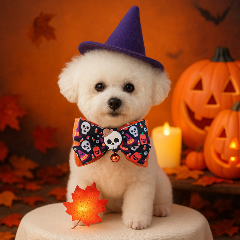 ハロウィンペット首輪犬唾液スカーフ首輪猫スカーフネックスカーフかわいい装飾アクセサリーコレクション写真|undefined