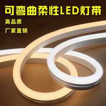 柔性12V/24V/220V可弯曲led节能硅胶灯带户外防水火嵌入式线条灯