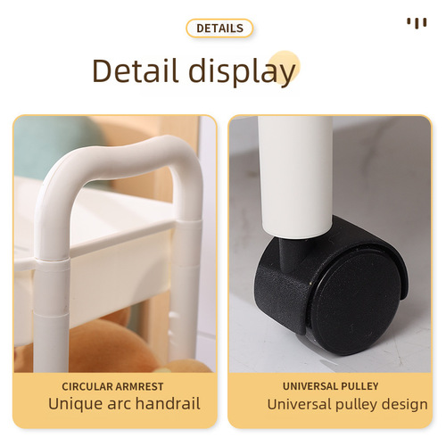 Small cart storage rack kitchen floor bed room multi-layer snack mobile bathroom toilet storage rack storage shelf