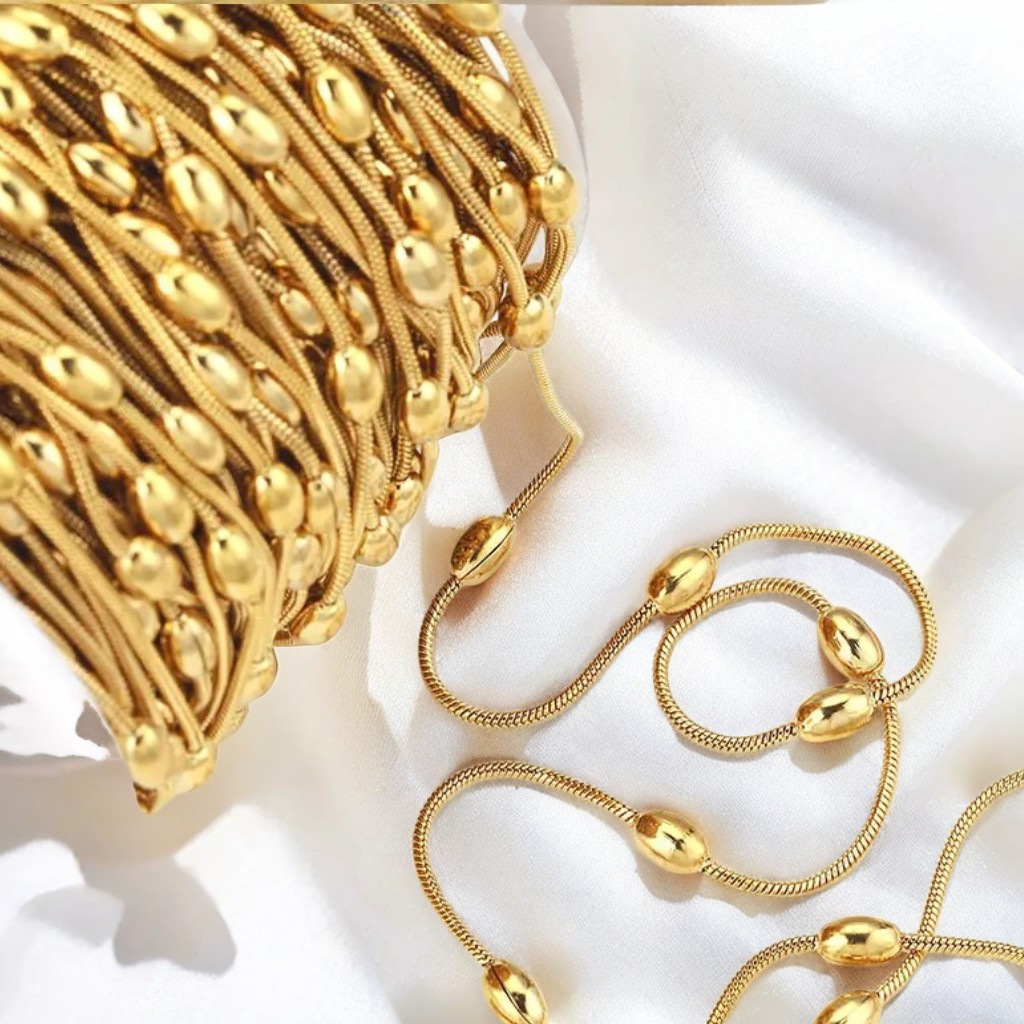 18 quilates de oro redondo serpiente collar de collar