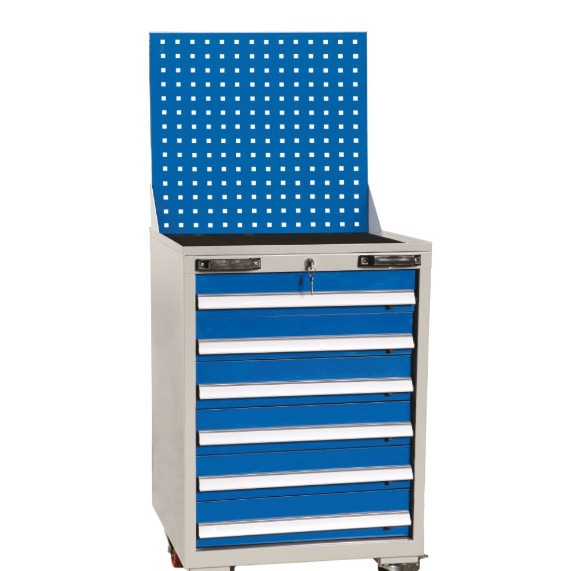 重型车间工具柜金属抽屉式工具柜天津厂家直销工具柜工具车带挂板