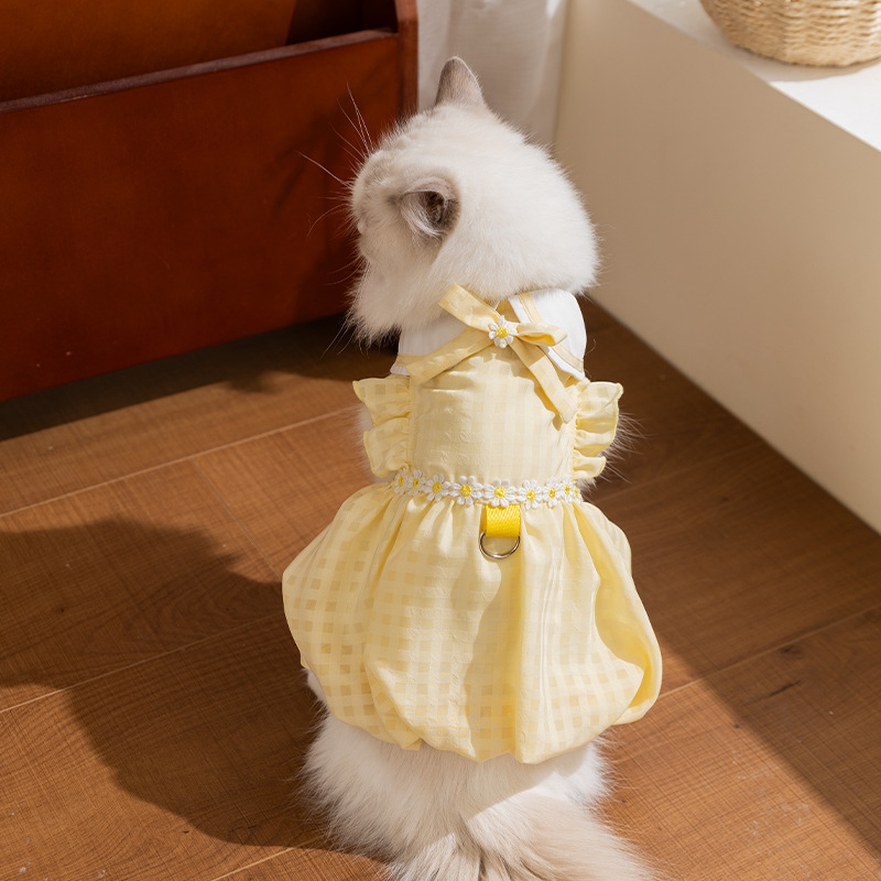 26 años de nueva primavera y verano ropa de gato tracción vestido vestido de princesa ropa de perros pequeños y medianos ropa de mascotas