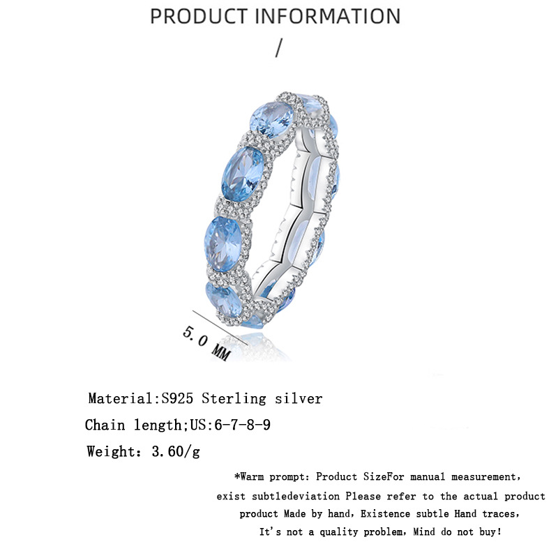 Fashion Geometric Sterling Silver Inlay Gem Rings