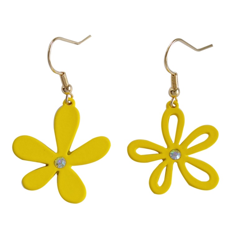 Fashion Yellow Flower Earrings display picture 8