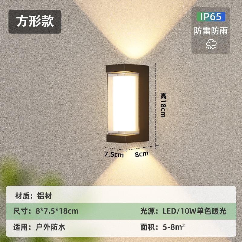 [IP65 번개와 비 보호] 모래 검은 광장-12w