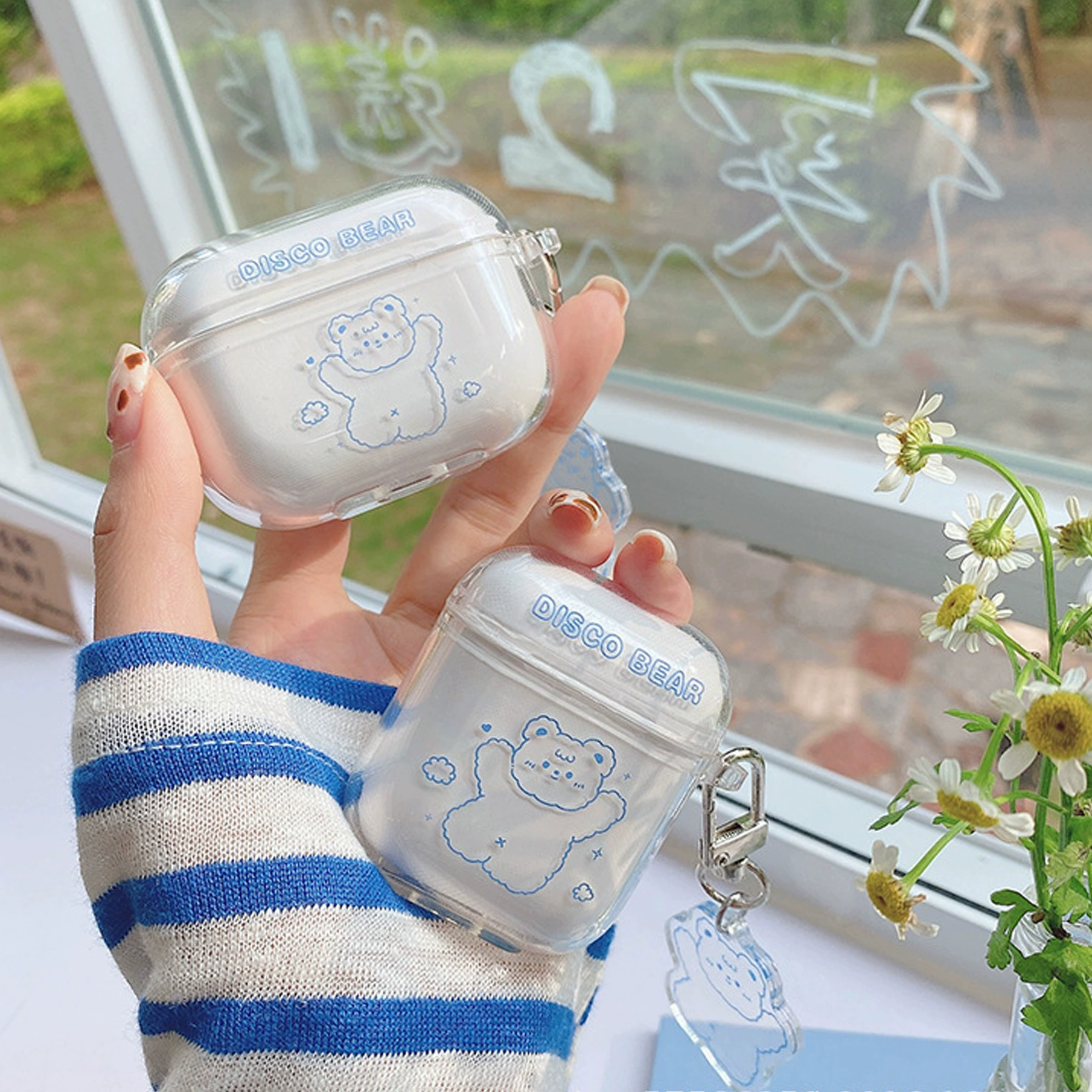 Suitable for Apple 1/2/3/4 Generation Earphones Transparent Soft Shell Protective Case AirPods Pro/Pro2 Earphone Cover