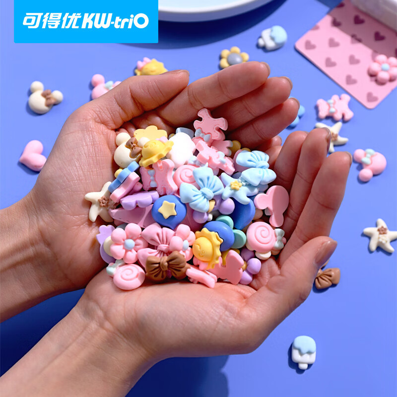 Kedeyu pegatinas de resina creativo lindo 3D pegatinas DIY Diario pegatinas de resina