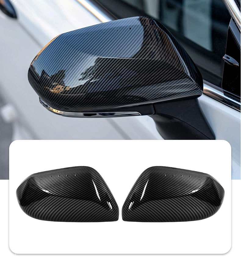 Suitable for Toyota 18-25 Eighth-Generation Camry, Carbon Pattern Forged Texture Adhesive Type Modified Rearview Mirror Shell