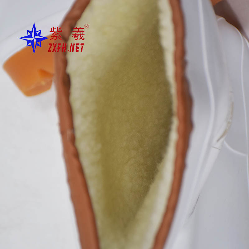 上海紫羲加棉雨靴男女同款棉雨鞋冬季保暖鞋不怕水工作長筒絨棉鞋