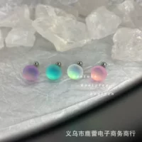 Оригинальный дизайн матовое ухо кость гвоздь уха гвоздь Титановый стальной шарик винт Кнопка уха гвоздь горячие девушки модные крутые серьги