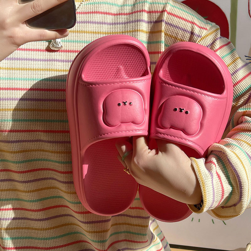 女性が外で履く厚底サンダル、おしゃれな2025年夏新作、うんち感のある下駄、ツーウェアビーチサンダル|undefined