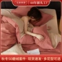 冬季秋冬纯色磨毛被套