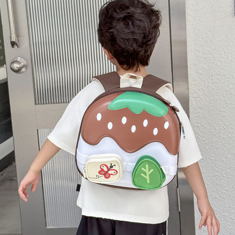 Bolsa infantil transfronteriza de dibujos animados, cáscara de huevo, mochila transpirable, niñas lindas, bolsas escolares de jardín de infantes de clase media y grande