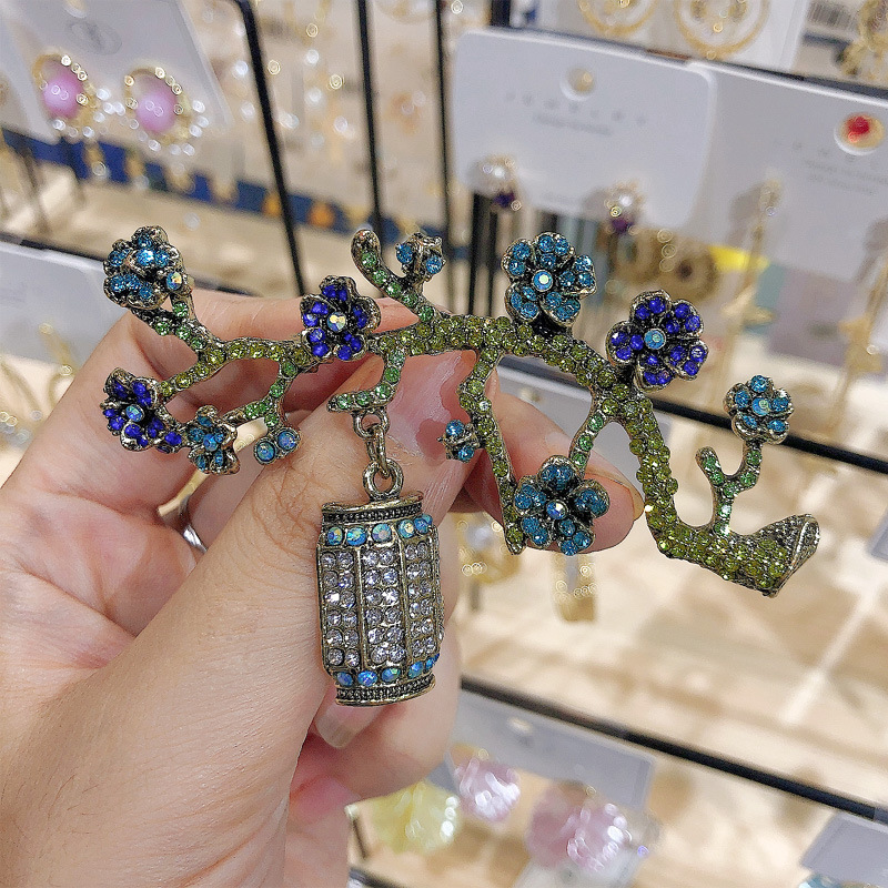 Pulsera de flores esmaltadas oversize para mujer, joya floral boho_voghion.com