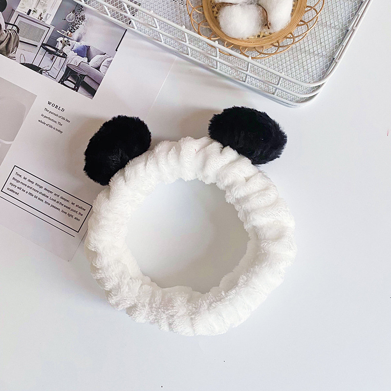 Japonés y coreano Super Linda Bola de Pelo banda de pelo de ala ancha lavado de cara femenina SPA antideslizante banda de pelo Internet celebridad pañuelo accesorios para el cabello fábrica al por mayor