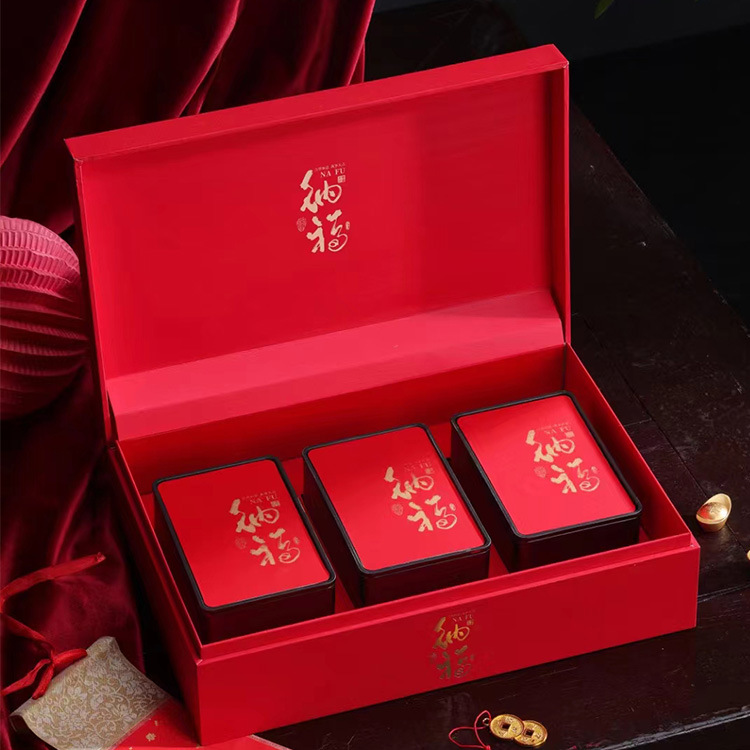 新款铁观音茶叶包装礼盒空盒大红袍金骏眉礼品盒红茶岩茶肉桂空盒
