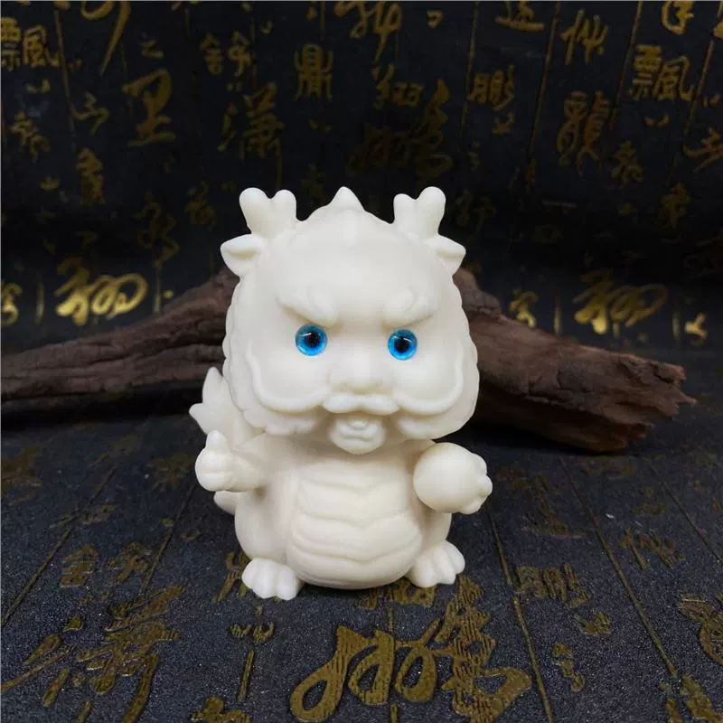 Резьба по фруктам цвета слоновой кости, позолоченный дракон 9*6,6*6,6 см, украшения для дома, гостиной, чайной комнаты, настольные поделки