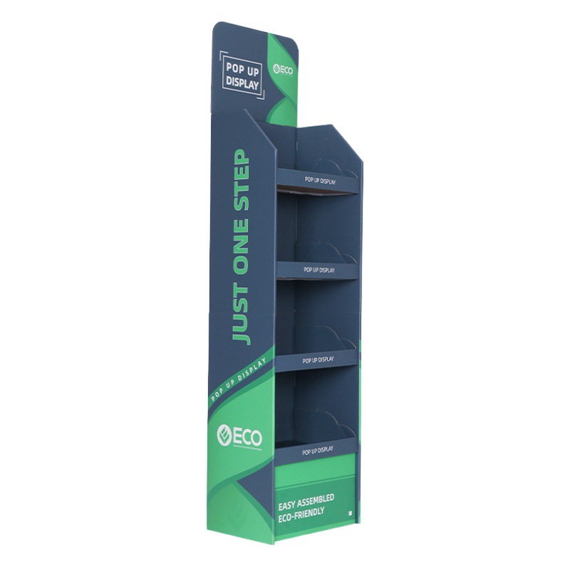 Factory Custom-Made Installation-Free Display Rack, Ready-To-Use Paper Display Rack for Opening and Closing, Paper Shelves, Quick-Forming Paper Shelves