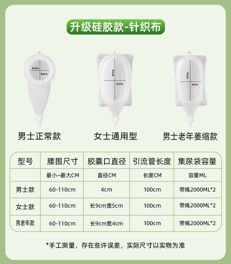 Urinal for the Elderly, Male Bedridden Urinary Catheter, Urine Collection Bag, Female Elderly Paralyzed Urine Bag, Car Emergency Urine Bag