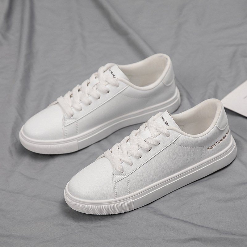 Zapatillas Casuales Blancas Augu Shiden para Mujer, Primavera 2026, Estilo Coreano, Planas, Cómodas y Deportivas para Estudiantes