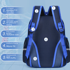 School bag for primary school students, one-piece dropshipping children's backpack, cartoon space one-piece opening, lightweight children's backpack