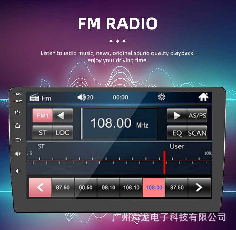 9inch Hd Ips Screen Car-Mounted Mp5 Navigation Wireless Carplay Bluetooth Connection Gps Positioning Audio and Video