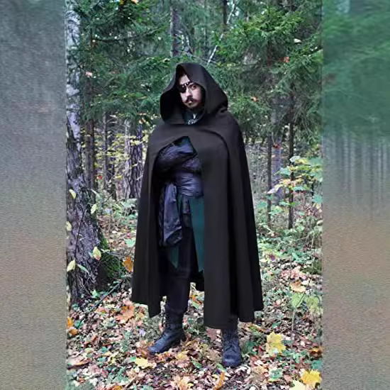 Capa medieval transfronteriza capa Halloween asistente muerte traje cardigan Guerrero rendimiento entrega de una sola pieza image 4