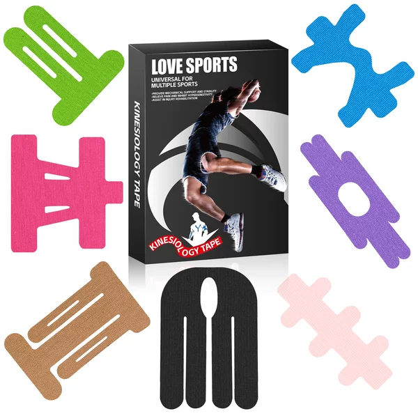 Cross-Border Muscle Patch Kinesio Patch Marathon Running Anti-Strain Texture Sports Tape Elastic Bandage Ready Stock