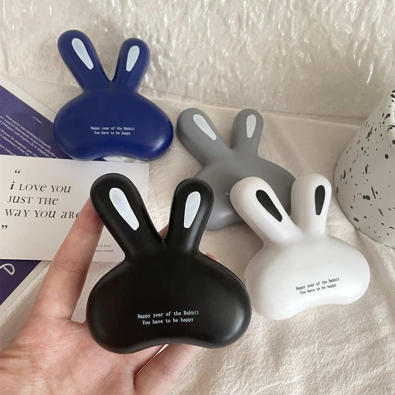 Cute Bunny Niche Design Contact Lens Case Portable Contact Lens Case Care Box with Mirror Companion Box As828