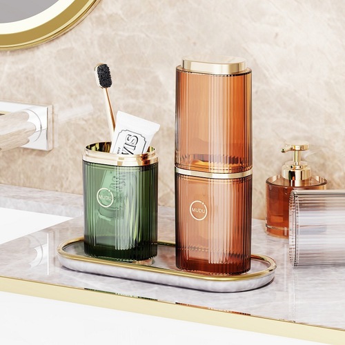 Light Luxury Travel Toothbrush Cup Shower Cup Outdoor Cleaning Supplies Toothpaste Toothbrush Storage Box Toothbrush Cup Set