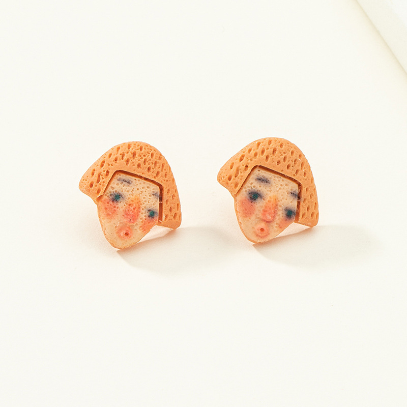 Cartoon Creative Funny New Resin Cute Earrings display picture 3