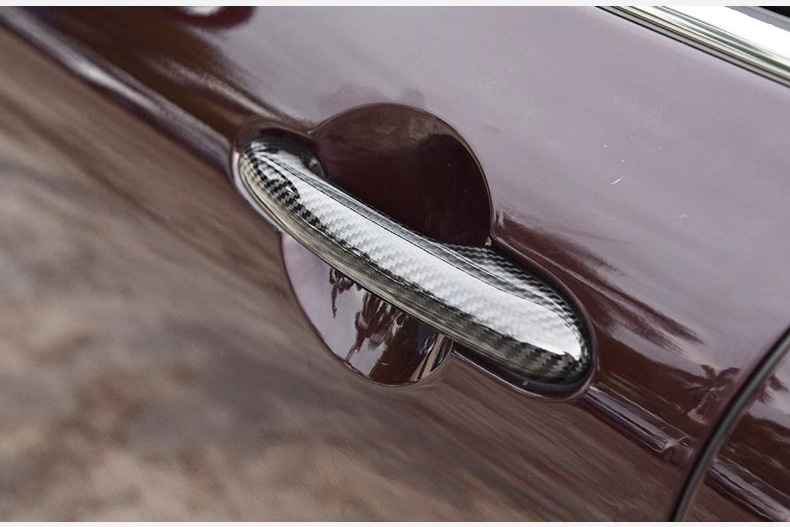 Suitable for Bmw Minif56F54F55F60 Real Carbon Fiber Exterior Handle Cover Carbon Fiber Door Handle Shell Modification