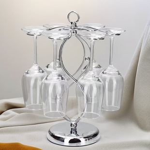 New Style Goblet Holder Red Wine Glass Holder Upside down Creative Disassembly and Assembly Wrought Iron Floor Wine Cabinet Decorative Ornaments