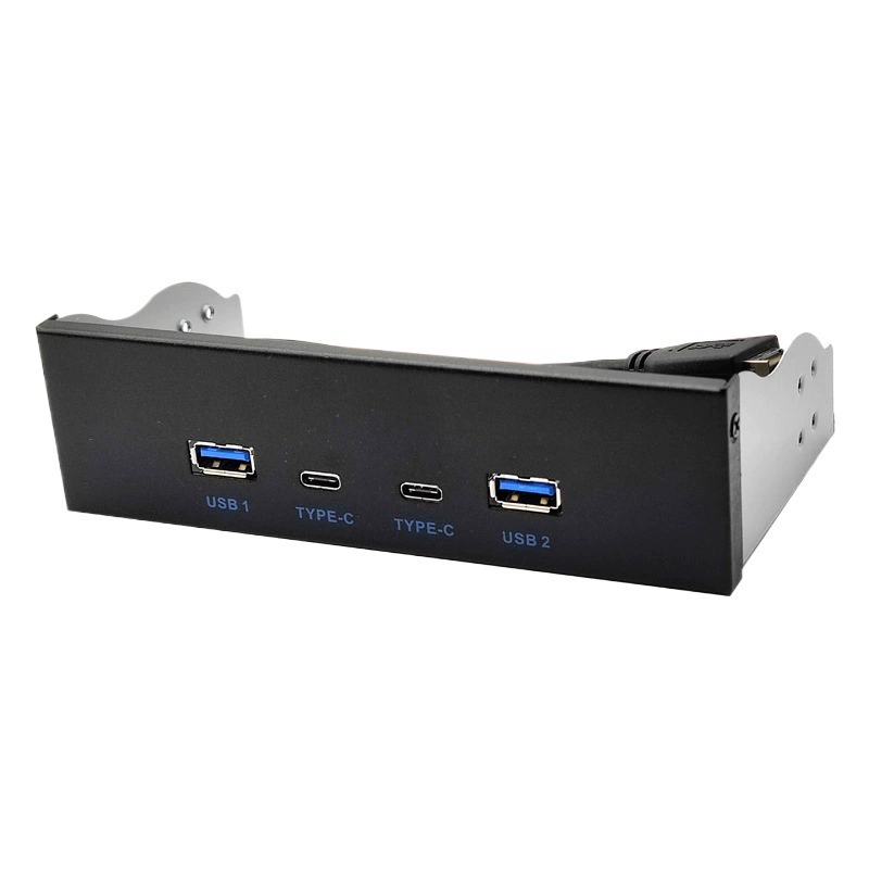USB3.2 Type-C легкий привод 10 Гбит/с панельный хаб 3.5" 5.25" 19-pin на C-порт