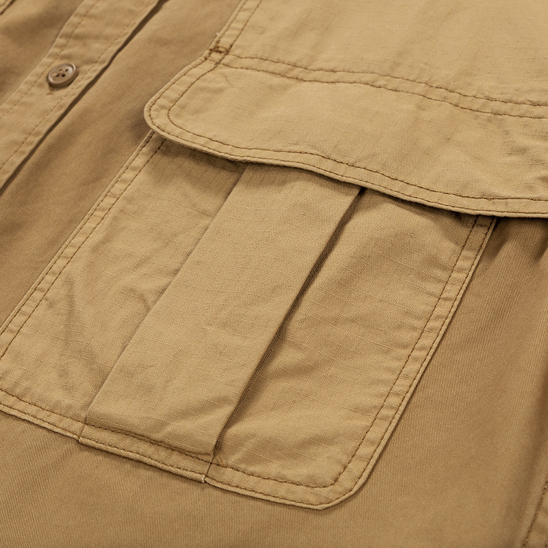 Men's Clothing work shirt men's autumn ins loose brand military style jacket handsome oversize retro jacket_voghion.com