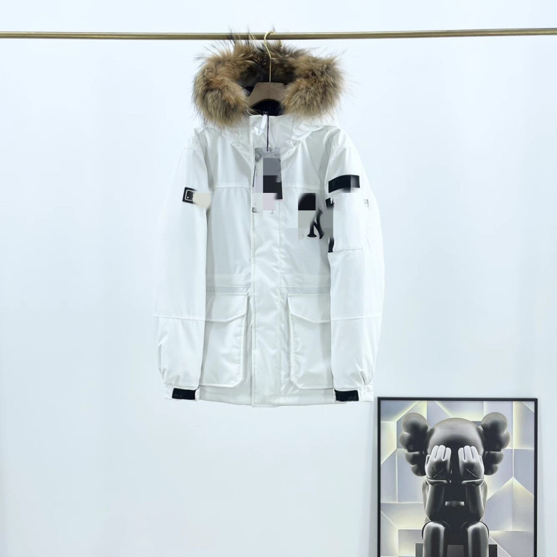 现货MLB情侣款大毛领羽绒服工装羽绒服9902批发私信|undefined