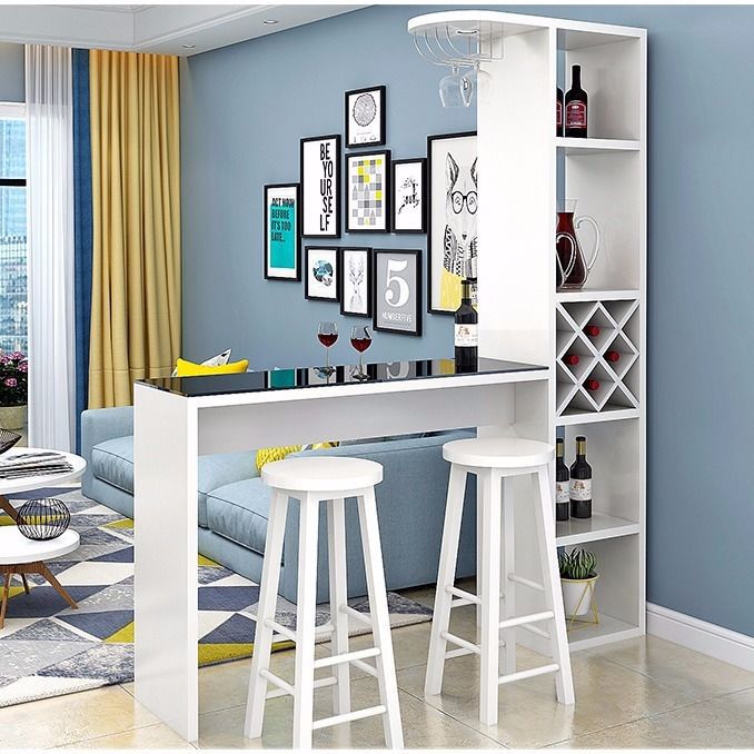 Small Bar Table for Home Use, Living Room Partition, Simple Modern Entryway High Table, Small Apartment Wine Cabinet and Bar Table Integrated Table Factory