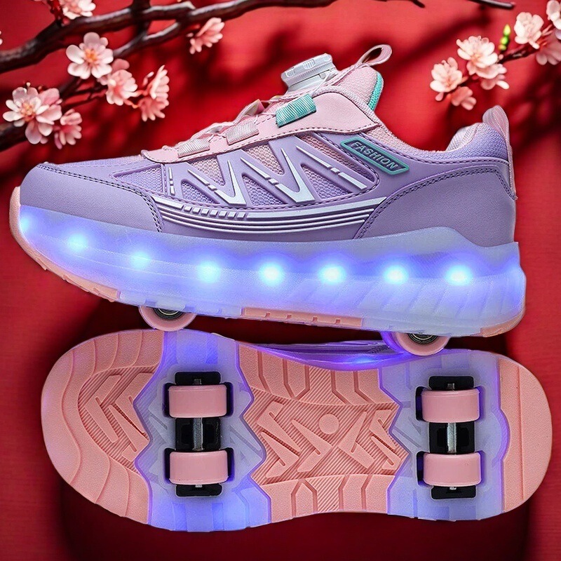 Cheap Children's Four-Wheel Transformable Roller Shoes for Girls, Light-Up Roller Skates, Kids' Toy, Boys' Eight-Wheel Skates Cheap Children's Four-Wheel Transformable Roller Shoes for Girls, Light-Up Roller Skates, Kids' Toy, Boys' Eight-Wheel Skates