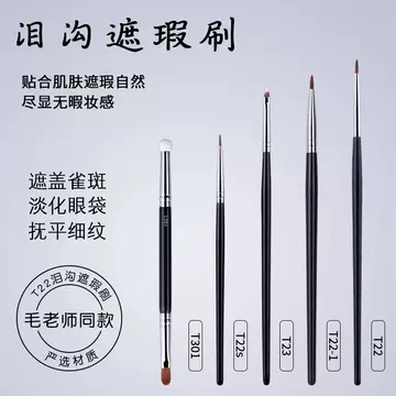 Cangzhou manufacturer's stock Teacher Mao's same T22 concealer tear brush T301 double head sponge detail makeup brush - ShopShipShake