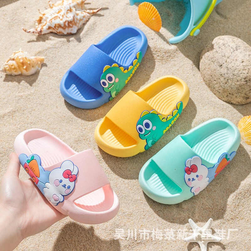 Macaron color cartoon rabbit pattern children's funny slippers 101