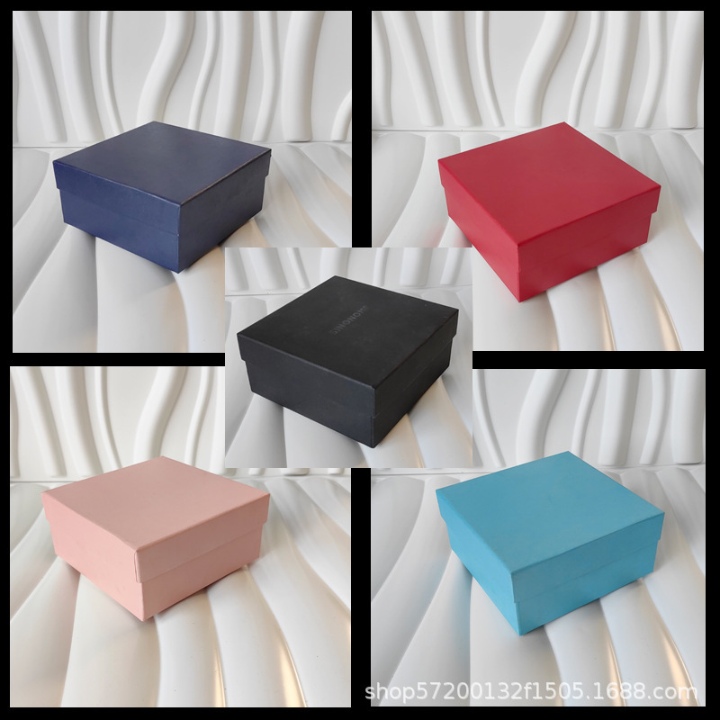 Factory wholesale heaven and earth cover belt gift box exquisite belt packaging box spot Square jewelry paper box Factory wholesale heaven and earth cover belt gift box exquisite belt packaging box spot Square jewelry paper box