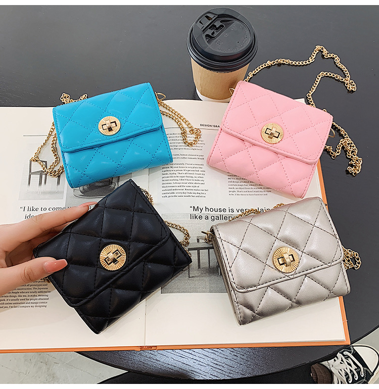 New Shoulder Small Bag Simple Mini Coin Bag Card Holder Fashion Diagonal Chain Bag Wholesale display picture 6