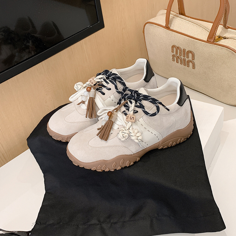 Cowhide ~8Cm Height-Increasing German Training Shoes for Women 2026 Autumn and Winter Casual Sports Shoes Forrest Gump Shoes for Women 2026 New Model Genuine Leather Cowhide ~8Cm Height-Increasing German Training Shoes for Women 2026 Autumn and Winter Casual Sports Shoes Forrest Gump Shoes for Women 2026 New Model Genuine Leather