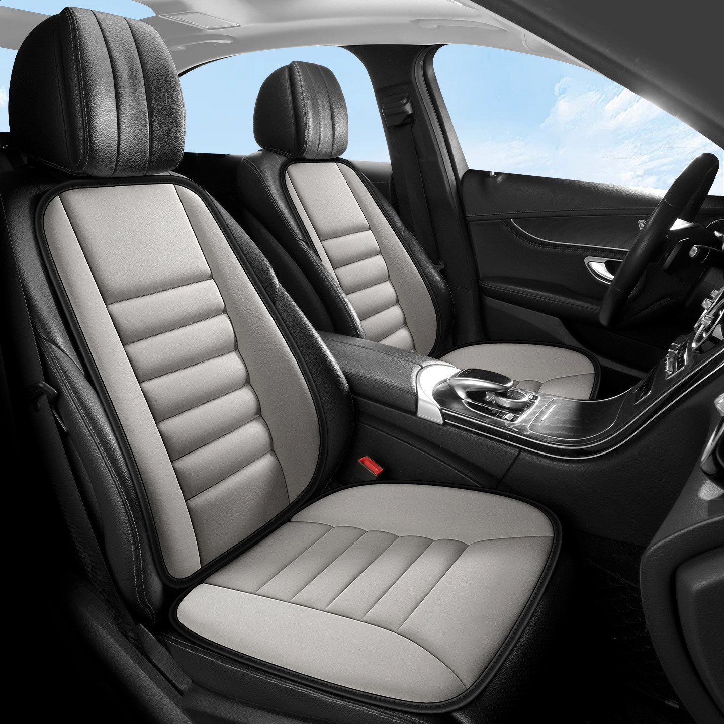 Memory foam car booster seat cushion for driving practice, thickened and non-slip, single-piece seat pad, suitable for all seasons