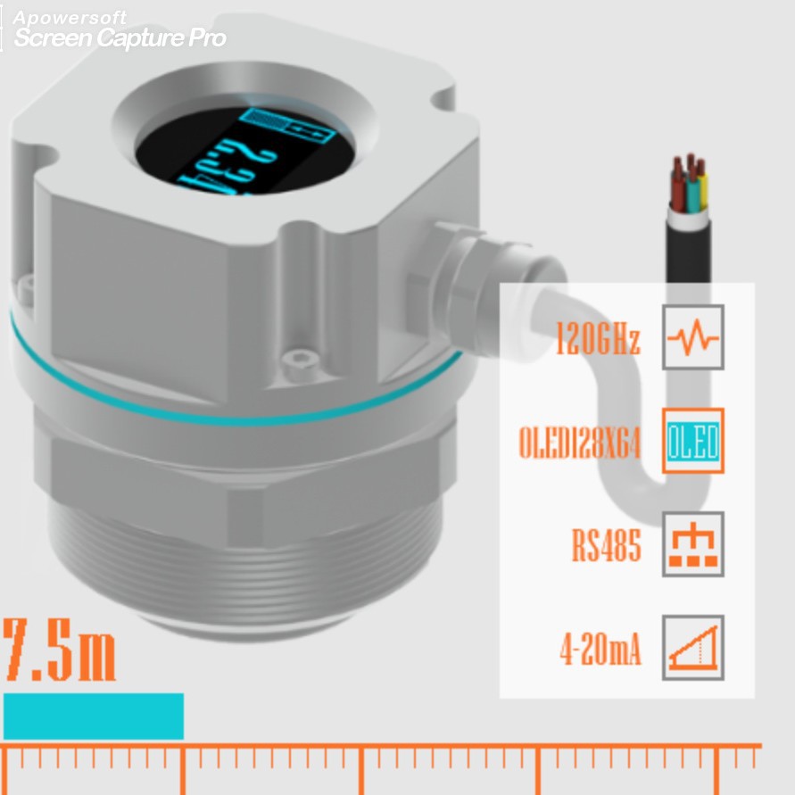 西安鑫仪供应100GHz带显示波雷达物位计型调频连续波