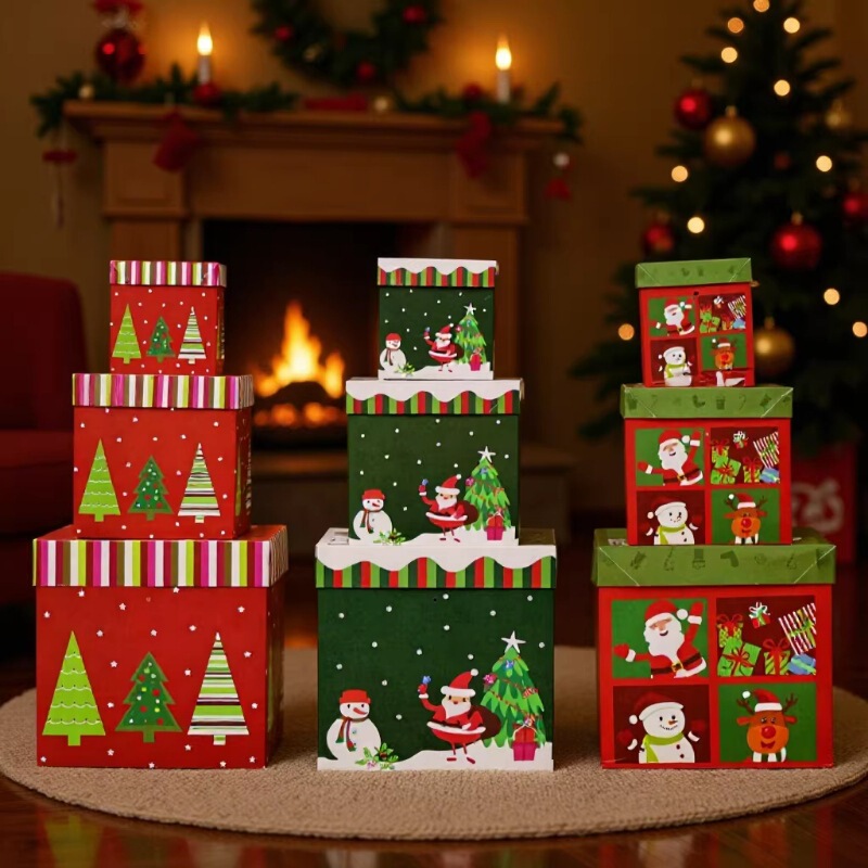 Christmas Gift Packaging, Gift Box Decorations, Scene Decoration Supplies, Christmas Eve Candy Boxes for Children and Adults Christmas Gift Packaging, Gift Box Decorations, Scene Decoration Supplies, Christmas Eve Candy Boxes for Children and Adults
