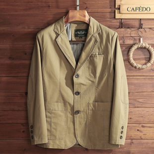 Amazon Spring and Autumn Tops Men's Middle-Aged Casual Suit Loose Jacket Casual Suit Small Blazer Spring Top